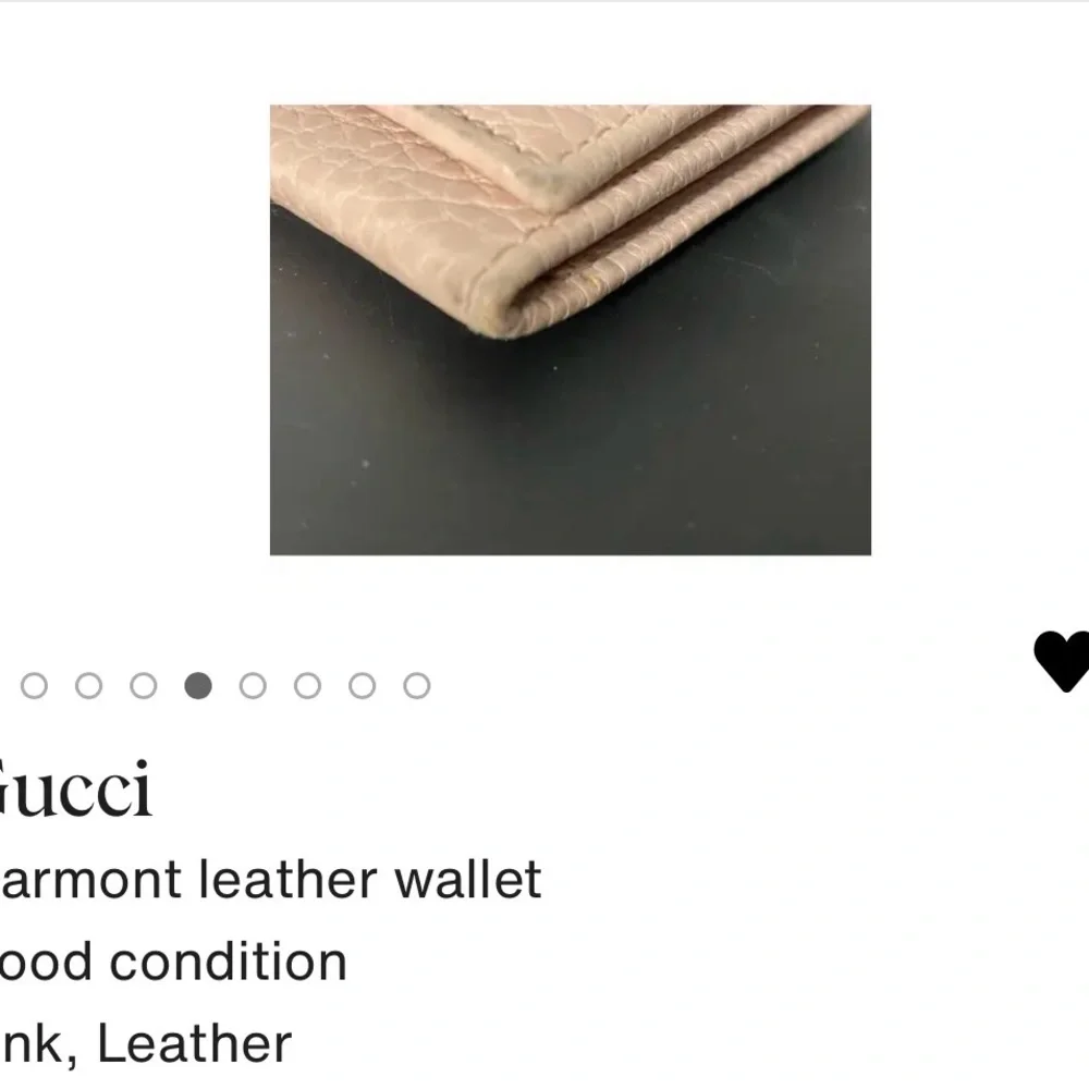 Gucci Marmont Pink Leather card holder mini - Picture 6 of 9